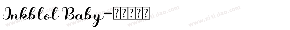 Inkblot Baby字体转换